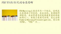 fbi warning,FBI WARNINGɶ˼